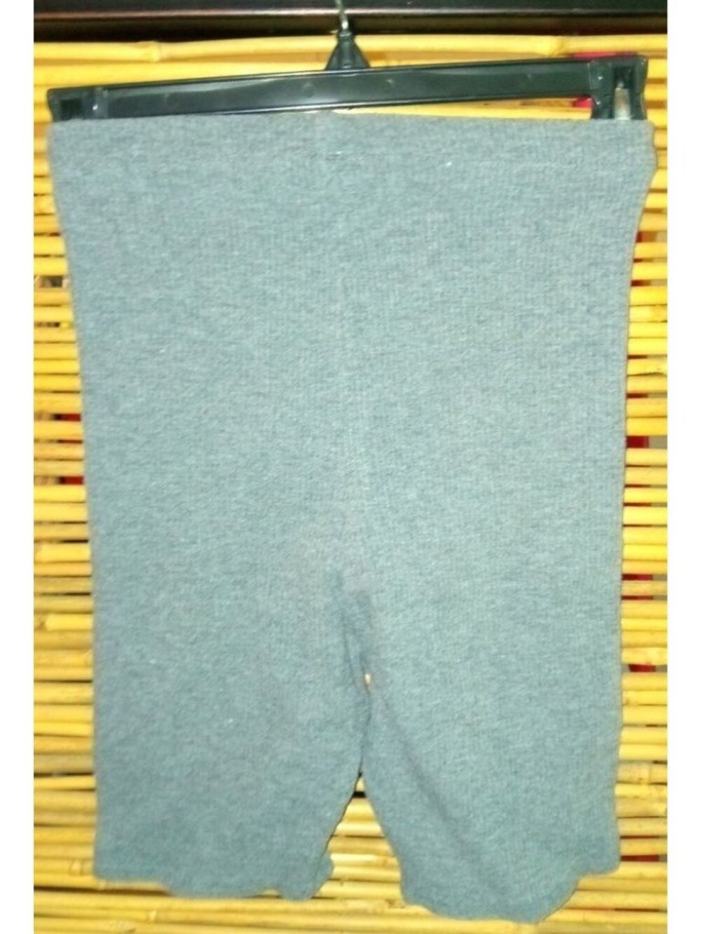 Beautiful S Grey Mini-Ribbed Stretch Lounge Shorts